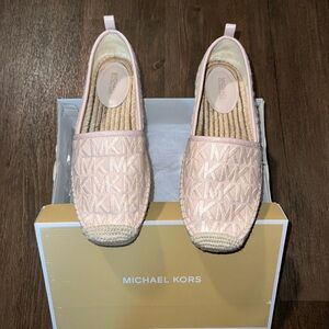 Michael Kors Light Pink Logo Espadrilles